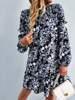 YESFASHION Women Clothing 2023 Spring And Autumn Floral Dress