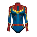 Halloween Skull Digital Print Ladies Zip Tight Long Sleeve Jumpsuit Leggings Button Open