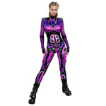 Halloween Armor Digital Printing Cosplay Clothing Women Autumn Cosplay Jumpsuit