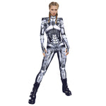 Halloween Armor Digital Printing Cosplay Clothing Women Autumn Cosplay Jumpsuit