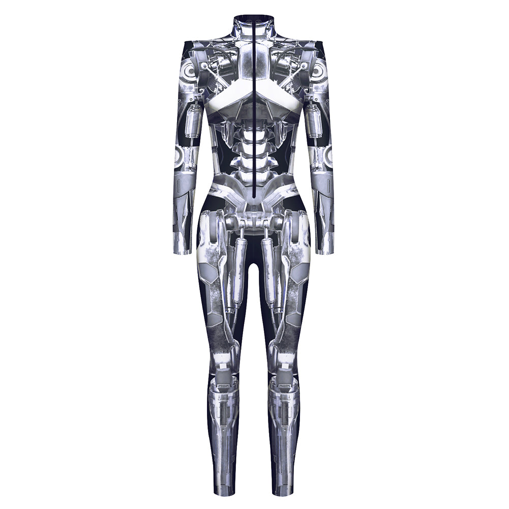 Halloween Armor Digital Printing Cosplay Clothing Women Autumn Cosplay Jumpsuit
