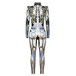 Halloween Armor Digital Printing Cosplay Clothing Women Autumn Cosplay Jumpsuit