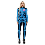 YESFASHION Halloween Digital Print Cos Cosplayer Jumpsuit