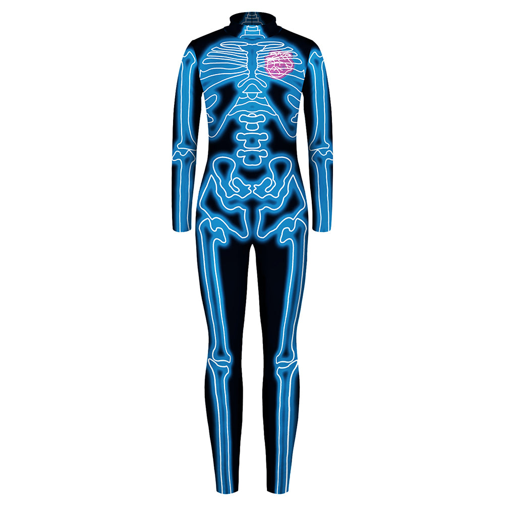 YESFASHION Halloween Digital Print Cos Cosplayer Jumpsuit