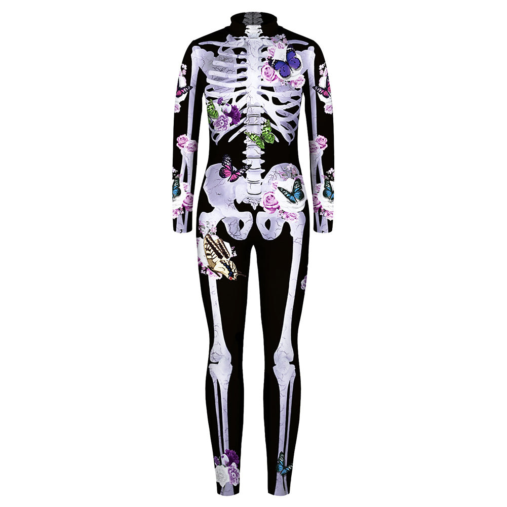 YESFASHION Halloween Digital Print Cos Cosplayer Jumpsuit