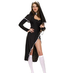 YESFASHION Halloween Nun Dress Female Taoist Party Uniform