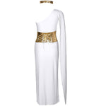 YESFASHION Greek Goddess Halloween Costume Party Dress