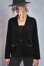 YESFASHION Hot Selling Temperament Square Pocket Blazer Sweaters