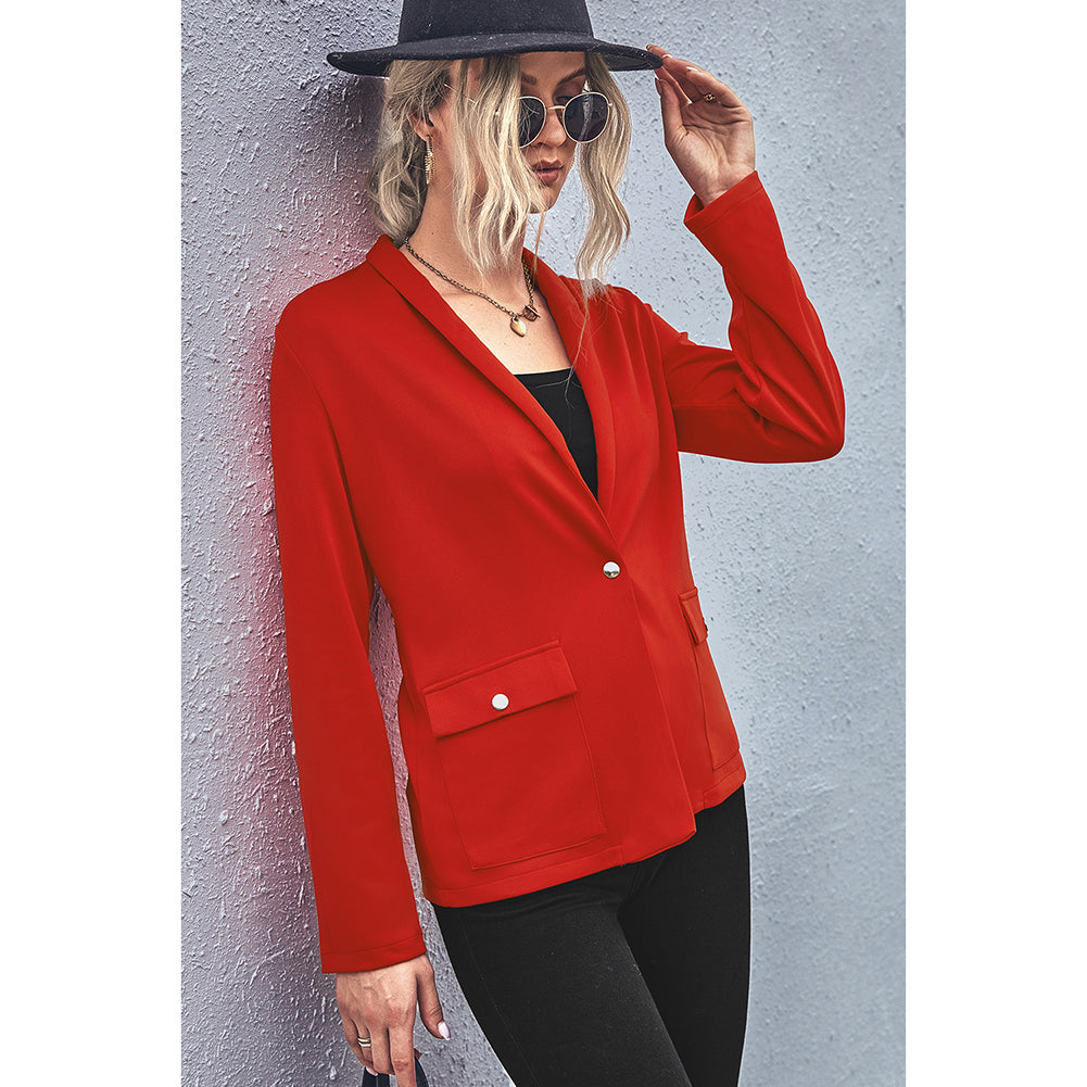 YESFASHION Hot Selling Temperament Square Pocket Blazer Sweaters