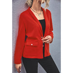 YESFASHION Hot Selling Temperament Square Pocket Blazer Sweaters