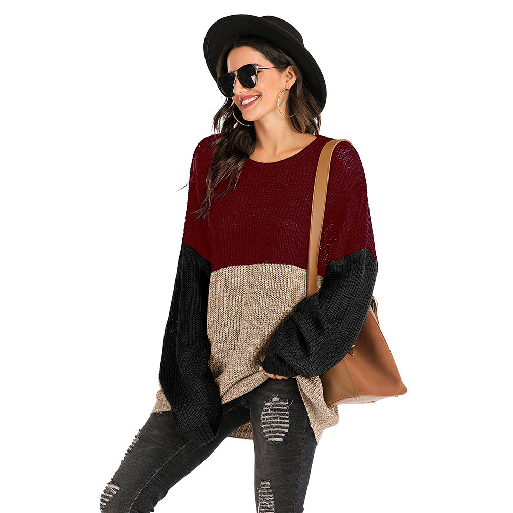 YESFASHION Women Cross-border Long Sleeve Knit Sweaters