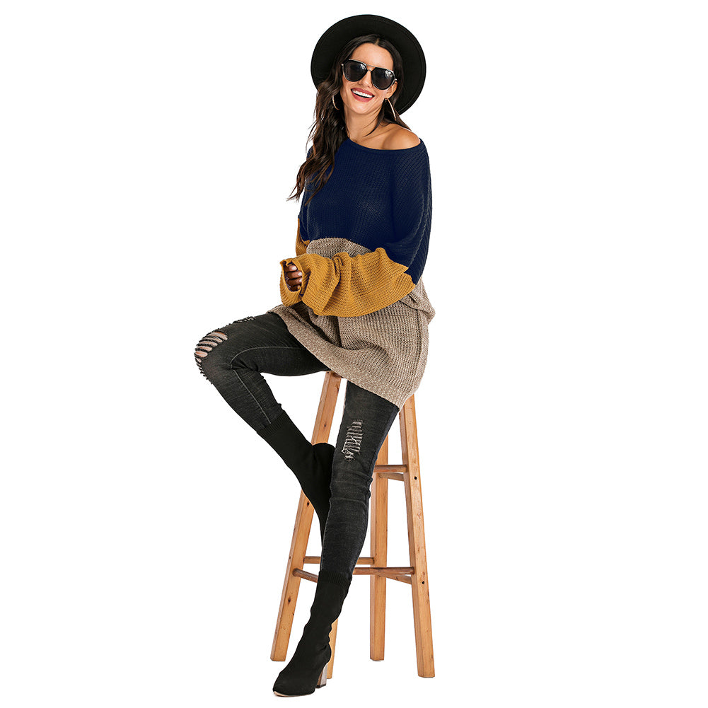 YESFASHION Women Cross-border Long Sleeve Knit Sweaters