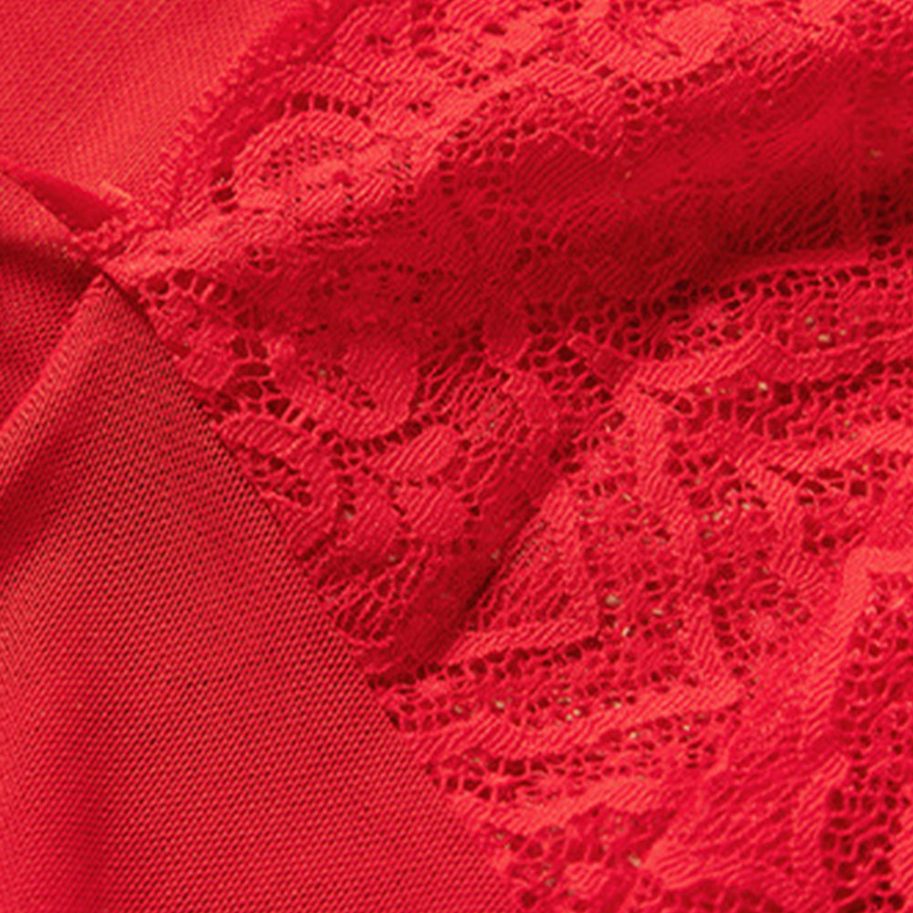 YESFASHION Sexy Lingerie Transparent Mesh Lace Cardigan Short Skirt