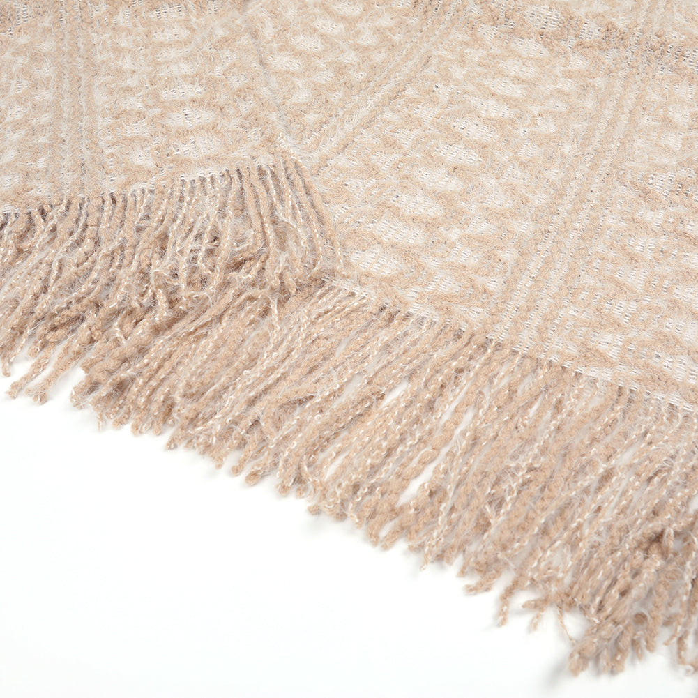 YESFASHION Knit Tassel Cape Cape Sweaters Women Cardigan