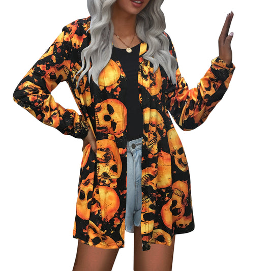 YESFASHION Halloween Fashion Cardigan Jacket Coats