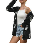 YESFASHION Halloween Fashion Cardigan Jacket Coats