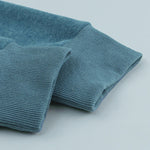 YESFASHION Women New Round Neck Long Sleeve Contrast Sweaters