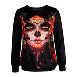 YESFASHION Halloween Slouchy Oversized Long-sleeve Sweatshirts