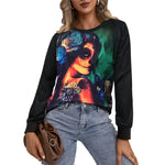YESFASHION Halloween Slouchy Oversized Long-sleeve Sweatshirts