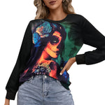 YESFASHION Halloween Slouchy Oversized Long-sleeve Sweatshirts