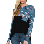 YESFASHION Women Loose Crew Neck Long Sleeve Tops T-shirt