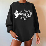 YESFASHION Halloween-themed Print Sweatshirts