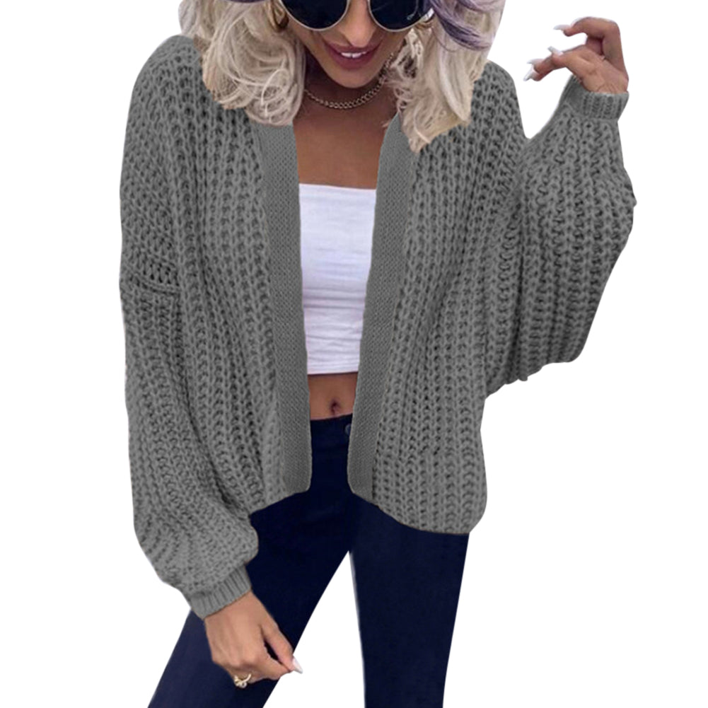 YESFASHION Casual Solid Cardigan Sweaters Jacket