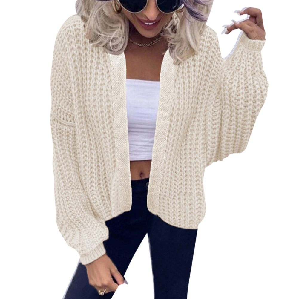 YESFASHION Casual Solid Cardigan Sweaters Jacket