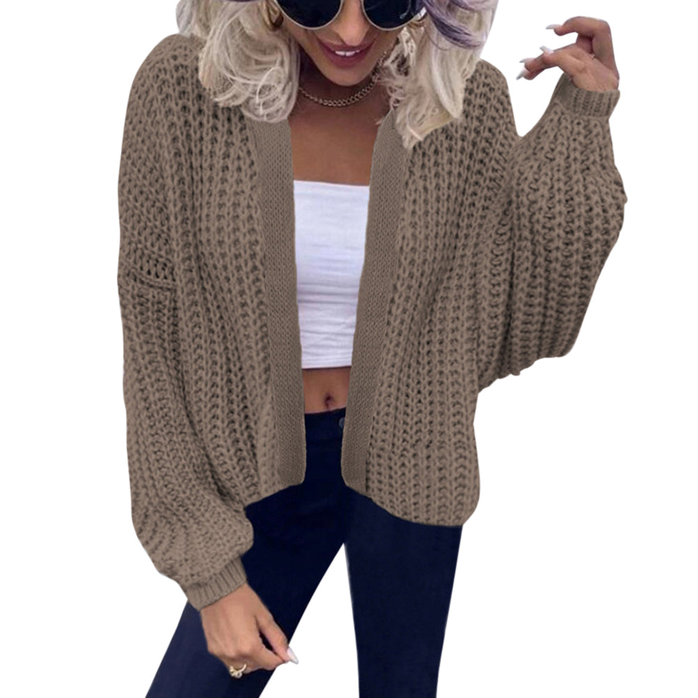 YESFASHION Casual Solid Cardigan Sweaters Jacket