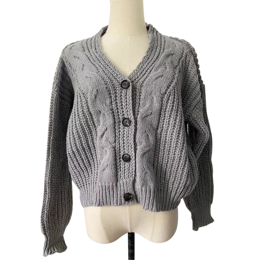 YESFASHION Women Knit Sweaters Cardigan Jacket