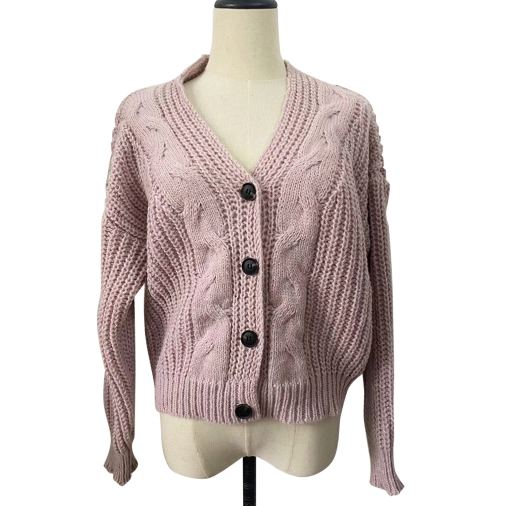 YESFASHION Women Knit Sweaters Cardigan Jacket