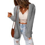 YESFASHION Women Loose Oversized Pocket Sweaters Jacket
