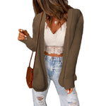 YESFASHION Women Loose Oversized Pocket Sweaters Jacket