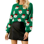 YESFASHION 88% Polyester 7% Acrylic 5% Nylon Santa Claus Sweaters