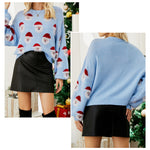 YESFASHION 88% Polyester 7% Acrylic 5% Nylon Santa Claus Sweaters