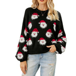 YESFASHION 88% Polyester 7% Acrylic 5% Nylon Santa Claus Sweaters