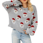 YESFASHION 88% Polyester 7% Acrylic 5% Nylon Santa Claus Sweaters