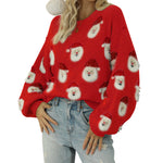 YESFASHION 88% Polyester 7% Acrylic 5% Nylon Santa Claus Sweaters