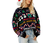 YESFASHION Christmas Tree Crew Neck Sweaters