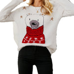 YESFASHION Christmas Cartoon Jacquard Sweaters