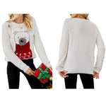 YESFASHION Christmas Cartoon Jacquard Sweaters