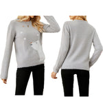 YESFASHION Christmas Cartoon Jacquard Sweaters