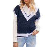 YESFASHION Layered Knit Vest