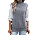 YESFASHION Layered Solid Sleeveless Knit Tank Tops