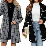 YESFASHION Commuter Blazer Trench Coats Jackets