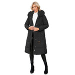 YESFASHION Slim Fit Down Padded Jacket Mid-length Coats