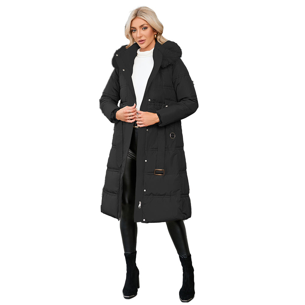 YESFASHION Slim Fit Down Padded Jacket Mid-length Coats