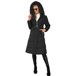 YESFASHION Slim Fit Down Padded Jacket Mid-length Coats