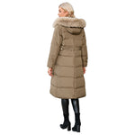 YESFASHION Slim Fit Down Padded Jacket Mid-length Coats