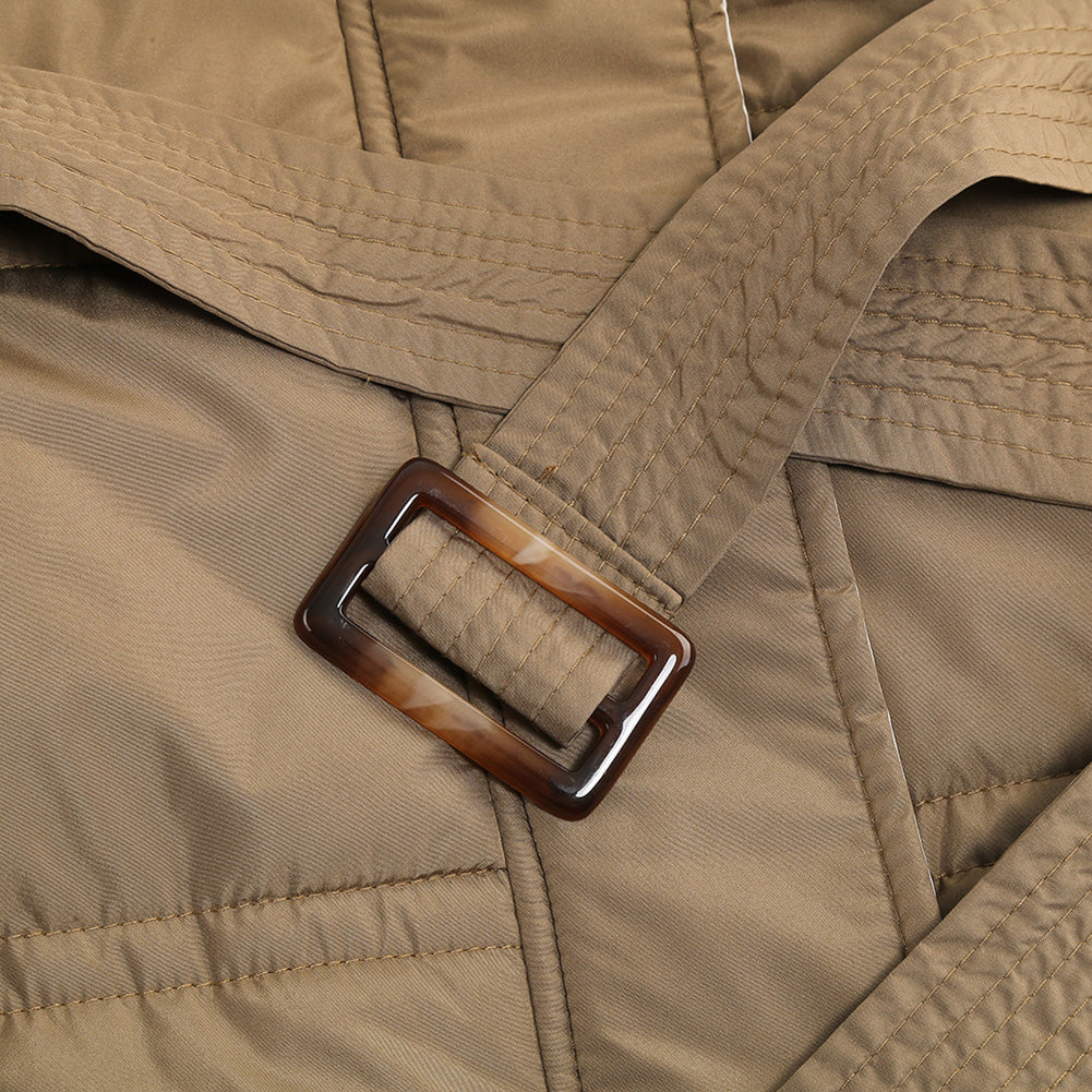 YESFASHION Slim Fit Down Padded Jacket Mid-length Coats